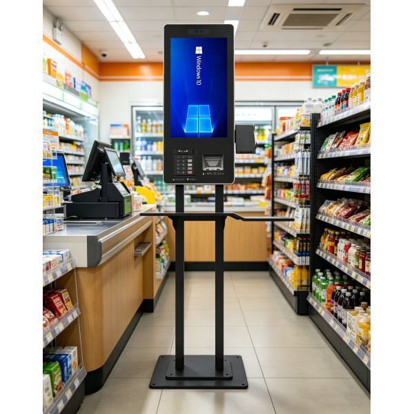 Qr Code Scanner Payment Terminal Self Check in Kiosk Credit Card Payment Machine Information Kiosk Touch Screen