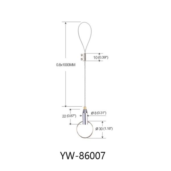 Allumant le système accrochant léger linéaire YW86005 réglable de matériel