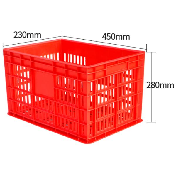 Customize Surface Handling Plastic Turnover Crate for Transportation and Storage