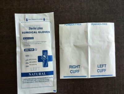 Micro luvas estéreis do exame da superfície áspera, nível da proteína das luvas brancas do látex baixo