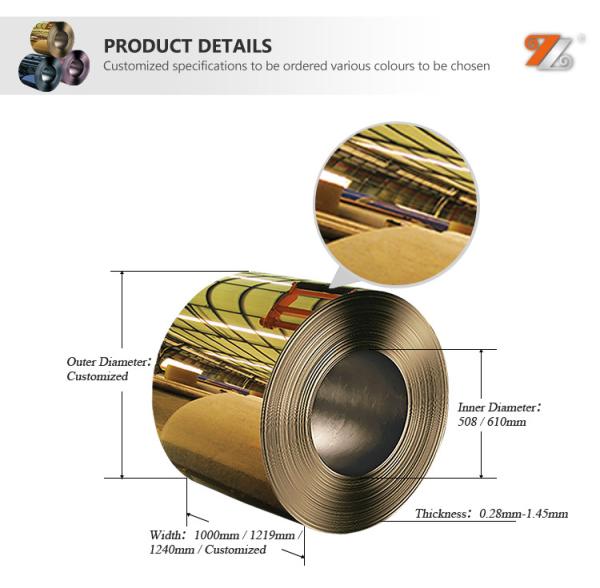 8K Super Mirror Stainless Steel Coil