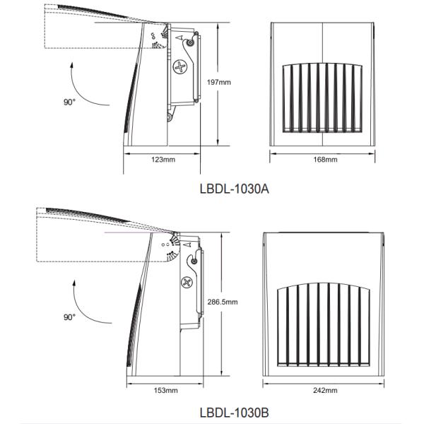 на открытом воздухе света стены СИД 24W