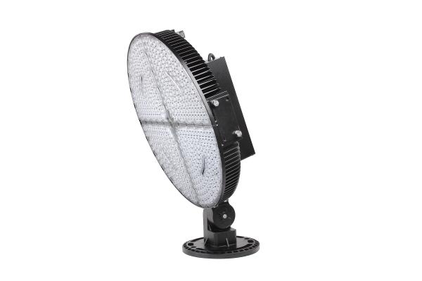 140 Lumen LED Sports Ground Floodlights , Round LED Flood Lights Black Colour