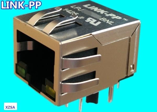 LU1T516-43 LF 10/100BASE-TX Single Port RJ45 Connector With LEDs