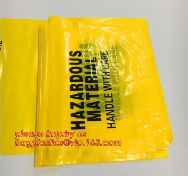 Biohazard Treatment Bags, Sterilized Bags, Disposal Bags, Waste Sacks, Hazardous Waste Bag With Ties