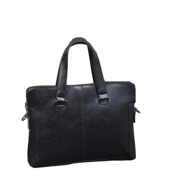 Panton ROHS Mens Business Briefcase , Debossed Logo PU Leather Briefcase
