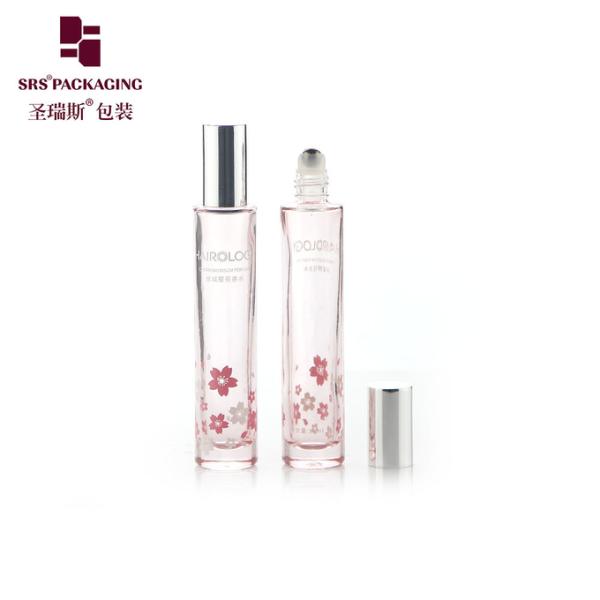 GB1-15ml Thick Bottom Molded Glass Roller Bottle Cosmetic Packing Aluminum Cap