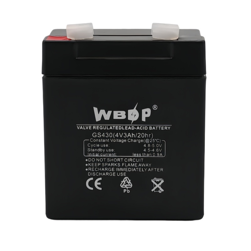 Low Discharge Rate Rechargeable Storage Batteries Mini 4V 3Ah Lead Acid Battery