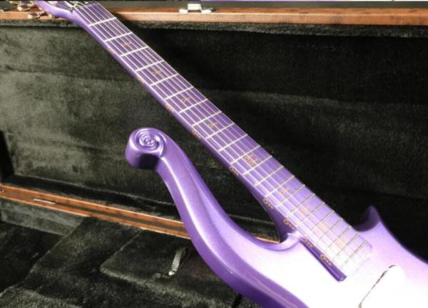 Quality sh covered pickup purple prince set in neck painted fretbard prince Electric guitar Guitar