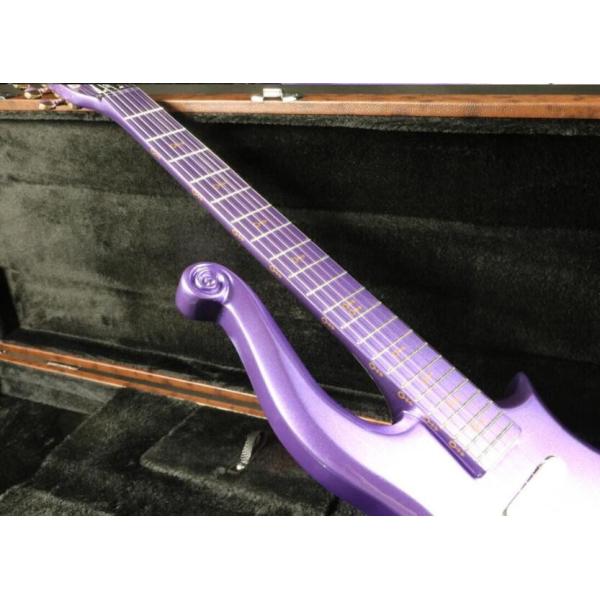Quality sh covered pickup purple prince set in neck painted fretbard prince Electric guitar Guitar