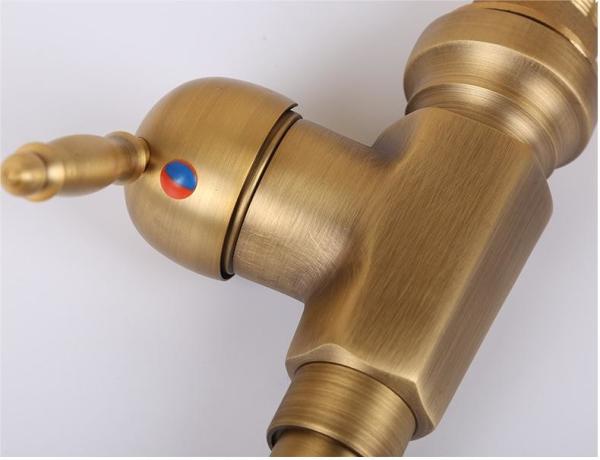 Thickened Unlacquered Brass Kitchen Faucet Gold Bathroom Taps OEM