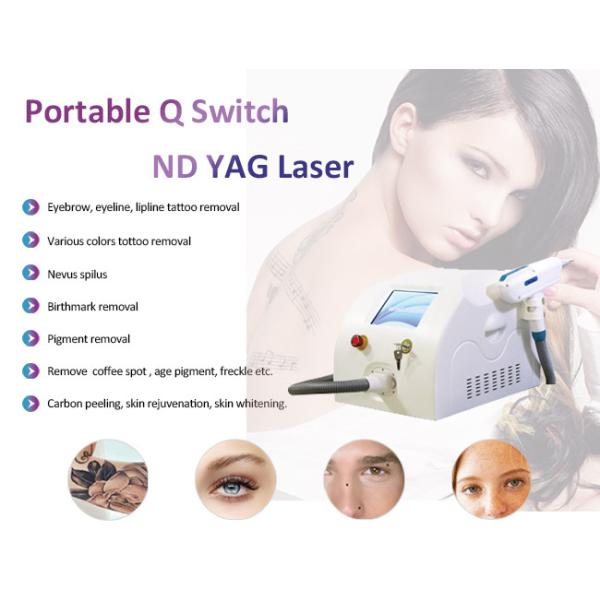 подмолаживание  q кожи удаления волос лазера Nd Yag 12ns 1320nm темное переключило