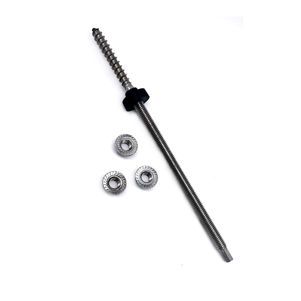 Adjustable PV Rack Stainless Steel 304 316 Hanger Bolts For Solar Roof