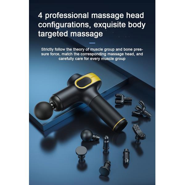 8 Heads Handheld Body Massager Gun Deep Tissue Full Body Percussion Massage Gun