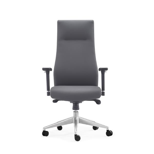 Modern 3D PU Armrest Leather Office Swivel Chair For Manager CEO