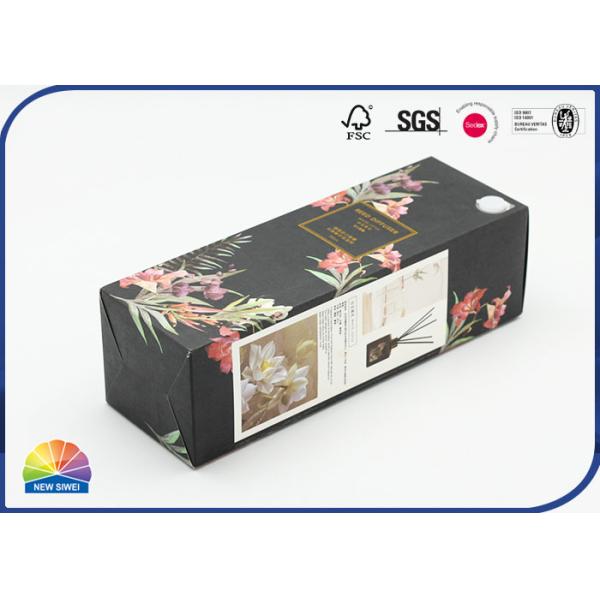 Logo Gold Stamping Folding Carton Box Aromatherapy Gift Box With Plastic Piston