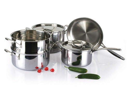 5Pcs 3-ply stainless steel cookware set SHCY-3013