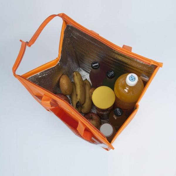 outdoor fitness thermal non woven cooler bag reusable insulated non woven lunch tote thermal food delivery bag