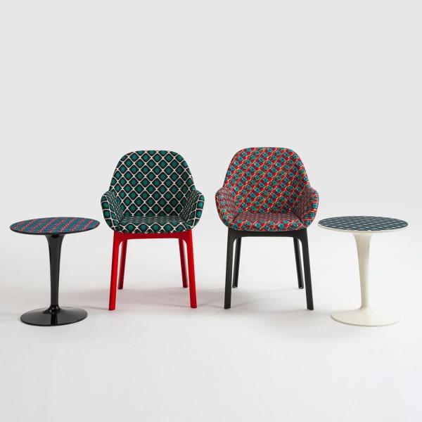 Comfortable Cocoon L Fiberglass Arm Chair With Solid Walnut Base And Legs
