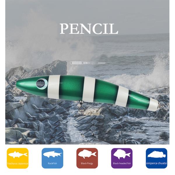 4 Colors 16CM/45g 3D Eyes Solid Wood Bait Treble Hooks Full Swimming layer Wooden Pencil Fishing Lure