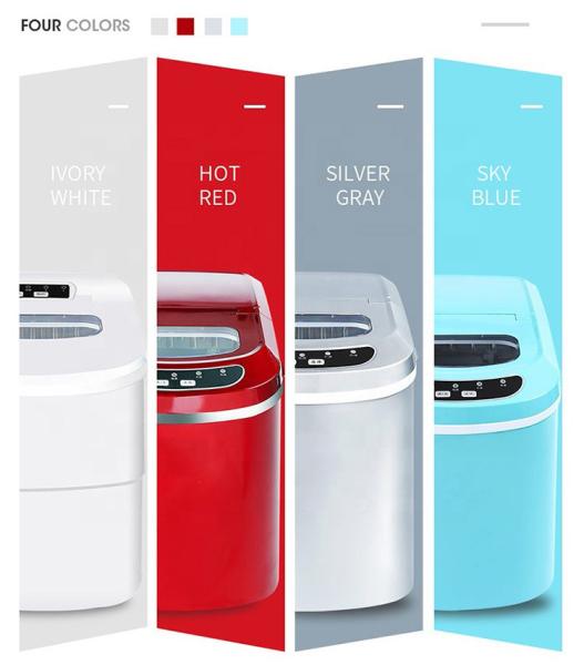 Automatic Stainless Steel Portable Nugget Ice Maker for Home High Capacity 105w Power 15kgs/24hrs Ice Making Capacity