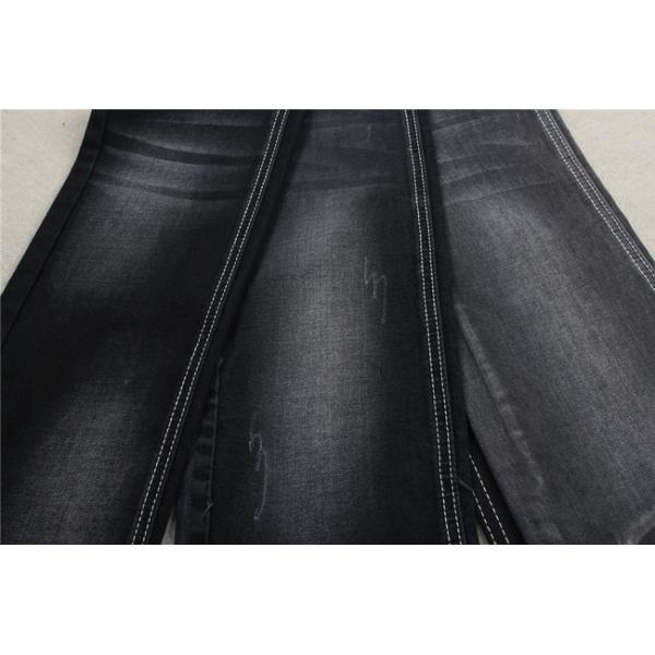 фирма комфорта 9.5oz Eco повторно использовала ткань джинсовой ткани поли джинсовой ткани простирания материальную черную