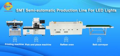 Semi Automatic LED Chip Mounter Pick And Place Pcb Machine HCT-530SV 45000CPH