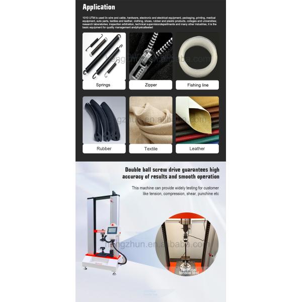 ASTM B913 Tensile Testing Machine Of Terminal Wire Connections Break Test UTM 20kn