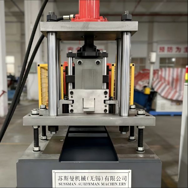 New Popular 1.0-1.5mm Carbon&Galvanized Steel C Profile U Profile Door Frame Roll Forming Machine With Punching Device