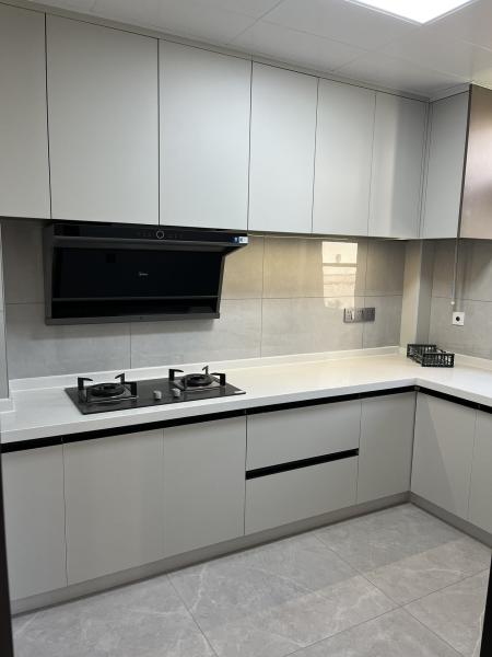 China Factory Kitchen Cabinets with Quartz Granite Countertops