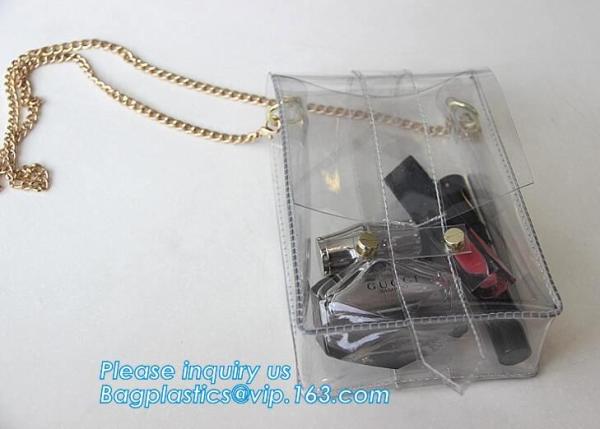 women's wallets small shoulder messenger bag with metal chain strip, Zipper Wallet Multicolor Purse, waterproof mobile c