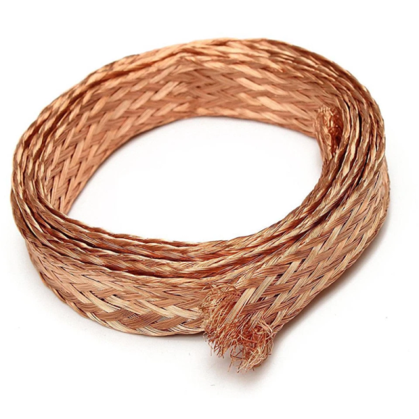Flexible Copper Braid Strap High Current Electrical Bonding Cable For Power Equipment