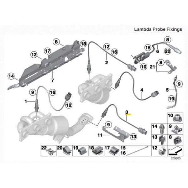 Lambda Monitor Auto Oxygen Sensor BMW 11787589146 0258010160 F10 F18 F11 F01/2/3/4