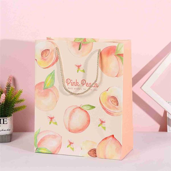 High End Customized Favor Fruie Printing Gift Bags For Shopping
