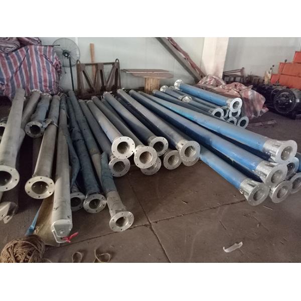 A Shape Tubular Gin Pole Transmission Line Stringing Tools Vertical Load 17-30kn