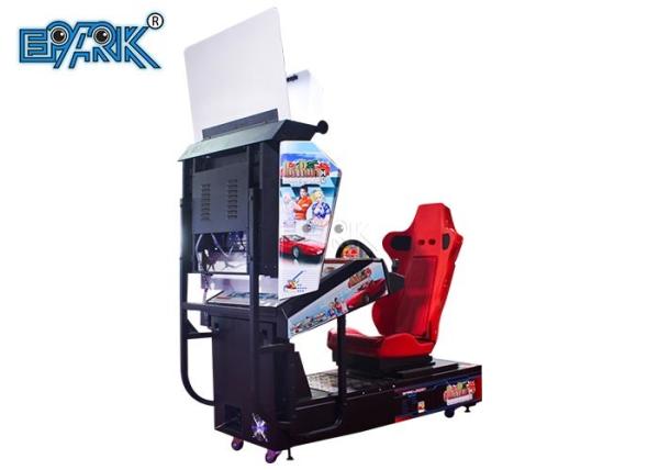 Indoor 32 Inch LCD Video Racing Simulator Car Racing Game Machine