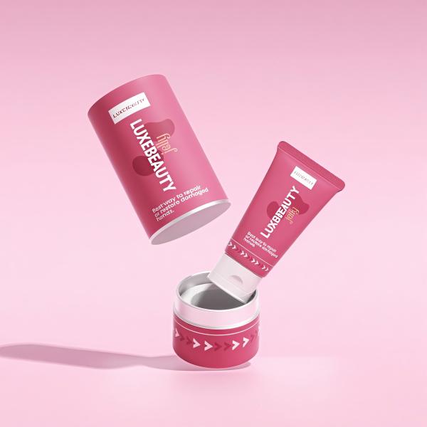 Boîte d'emballage de tubes en carton cylindrique en papier Eco-friendly Cosmétique pour les soins de la peau Boîte de tubes ronds pour les crèmes Lotions