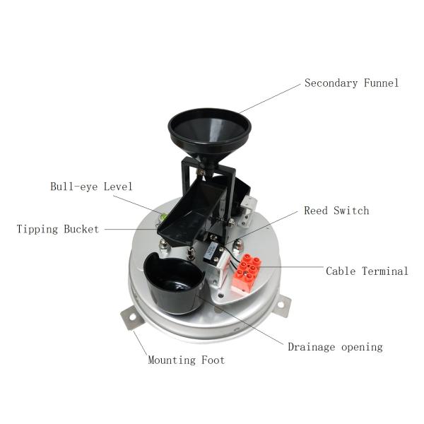 WS-601SS5 0,5 мм нержавеющая сталь наклона ведра дождевик для наружной метеорологической станции