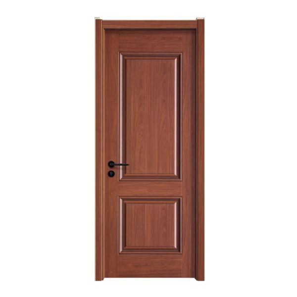 Customizable Wooden Wood Double Doors Solid Interior Veneer Room Modern Panel  Door for Office Philippines Price with Smart Lock