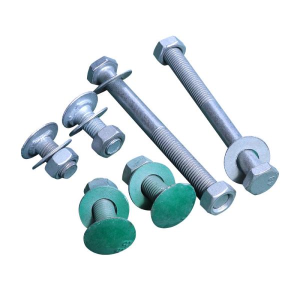 Hot Dipped Galvanized Steel Guardrail Bolt and Nut for Multi-functional Stanchion