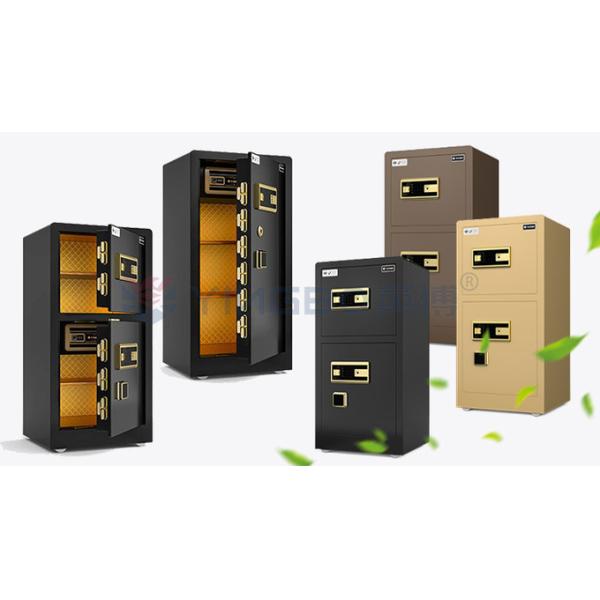 Black Double Door Home Smart Security Safe Box H39.5in YB/RS-100D
