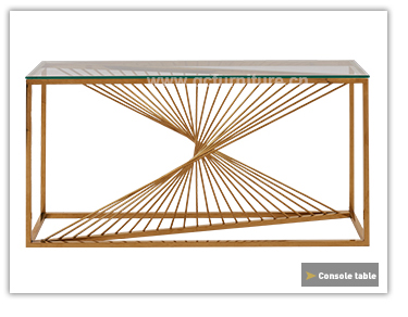 12mm Glass Stainless Steel Side Tables 49x49x51cm Golden Frame