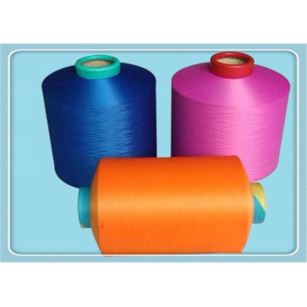 Colored Polyester Dope Dyed Yarn 100D/48F For Knitting Gloves / Socks