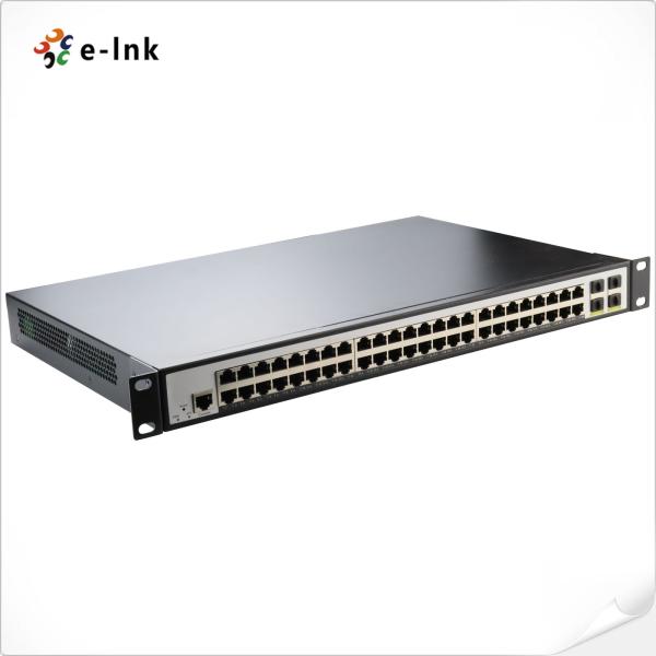 Переключатель 4 гаван 100/1000X SFP L2 гигабита 802.3at 48 гаван PoE управлял