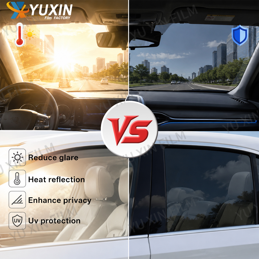 99% UV Rejection Nano Ceramic Car Window Tint Film Anti Glare Self Adhesive Heat Insulation