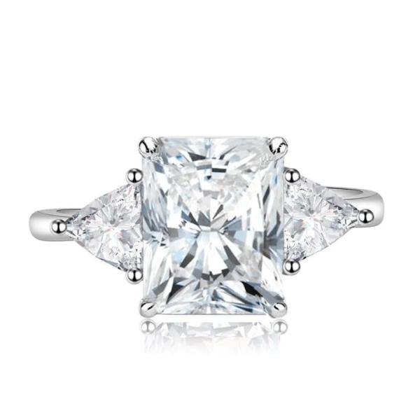 Серебр диамантов ct tw кольца 1/15 аквамарина стерлинговый для женщин