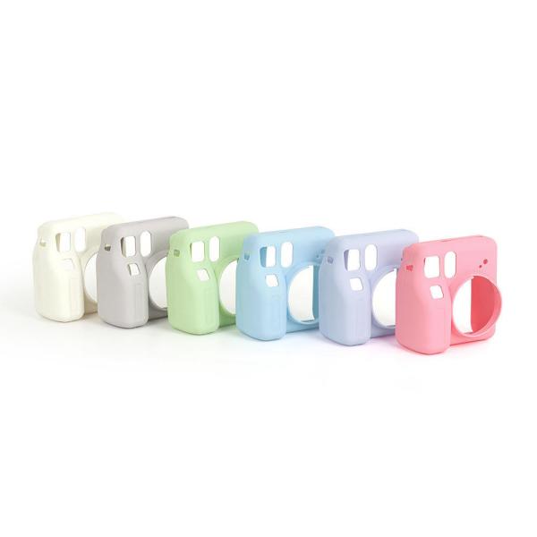 Coque de caméra en silicone anti-chute, étui de protection tendance et mignon, souple et coloré