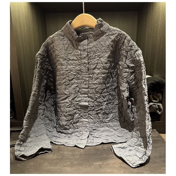 New Winter Single-Breasted Quilted Coat Versatile Slimming Warm Top Stand-Up Collar Long Designed Vintage Simple Solid Color
