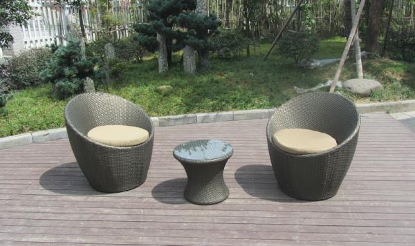 Home / Beach / Office Leisure PE Rattan Obelisk Chair With Cushion