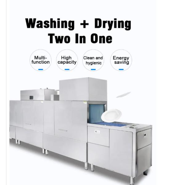 Single Cylinder Commercial Steam Dishwasher Customized Hotel Dishwasher Machine